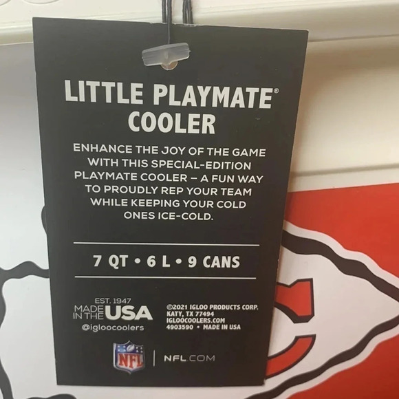 Kansas City Chiefs Cooler 7 Quarts NFL x Igloo Playmate New - Picture 8 of 9